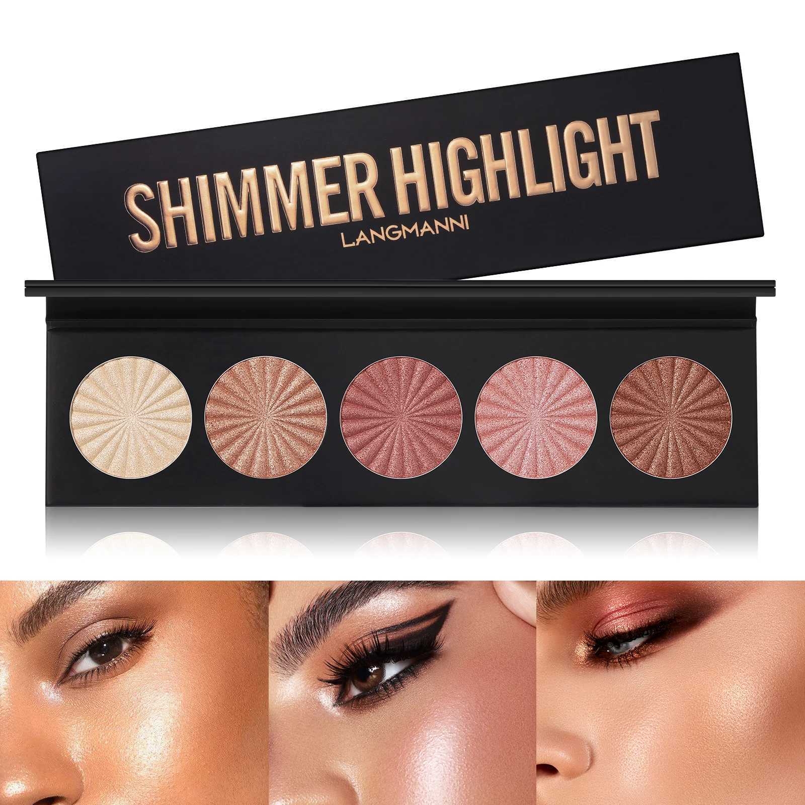 Highlighting and Contouring Palette 5 Colors All-in-One Makeup Palette Stereoscopic Natural Highlighting Makeup Palette XJ250618