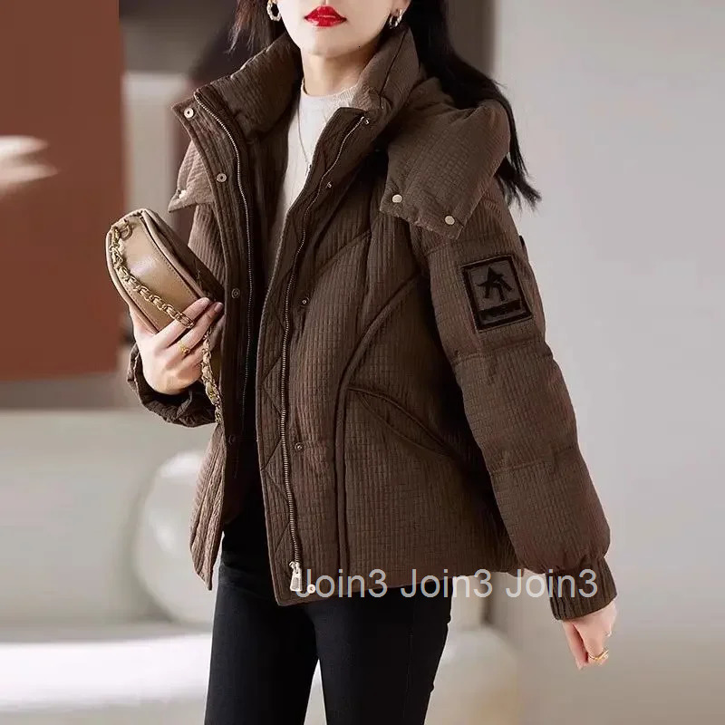 Jackets Loose Casual Parkas Woman Solid Color Zip-up Modern New in Outerwears Coats for Women Luxury Hot Outdoor Clothes Cold
