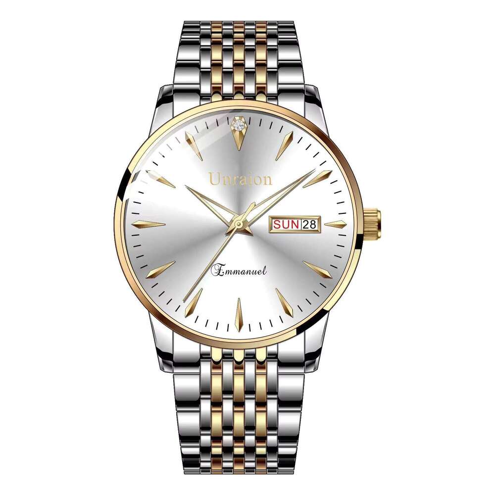 DHGadgets New Automatic Movement Waterproof Luminous Dual Calendar Men's Quartz Watch