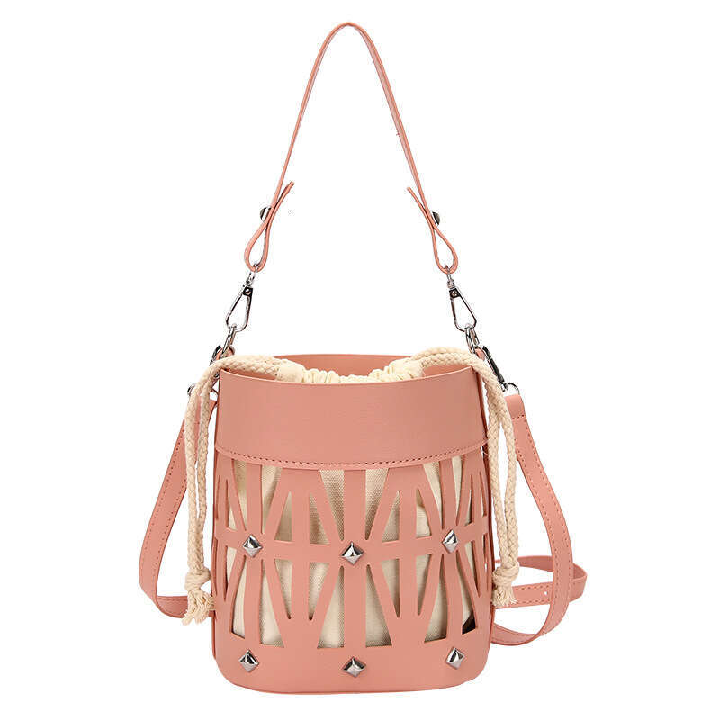 Trend 2025 Summer New High-End Hollow Mother-Daughter Bag Daily Commute Phone Miscellaneous Bucket Handbag