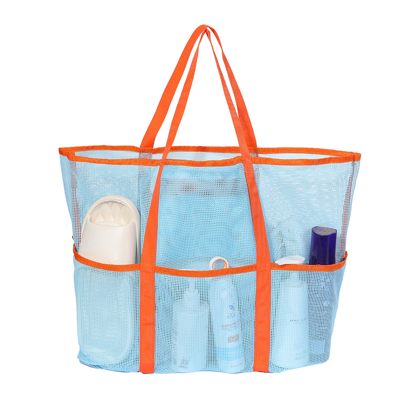 New Handheld Mesh Beach Multifunctional Portable Three-layer Swimming Toy Storage Toiletry Bag