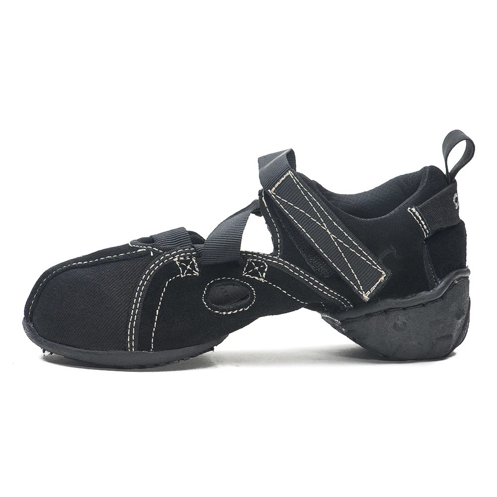Sansha Sandal Dance Sneakers Unique Fancy Dancing Sneakers For Summer Men Women Canvas Black Dance Shoes SB16LC 250613