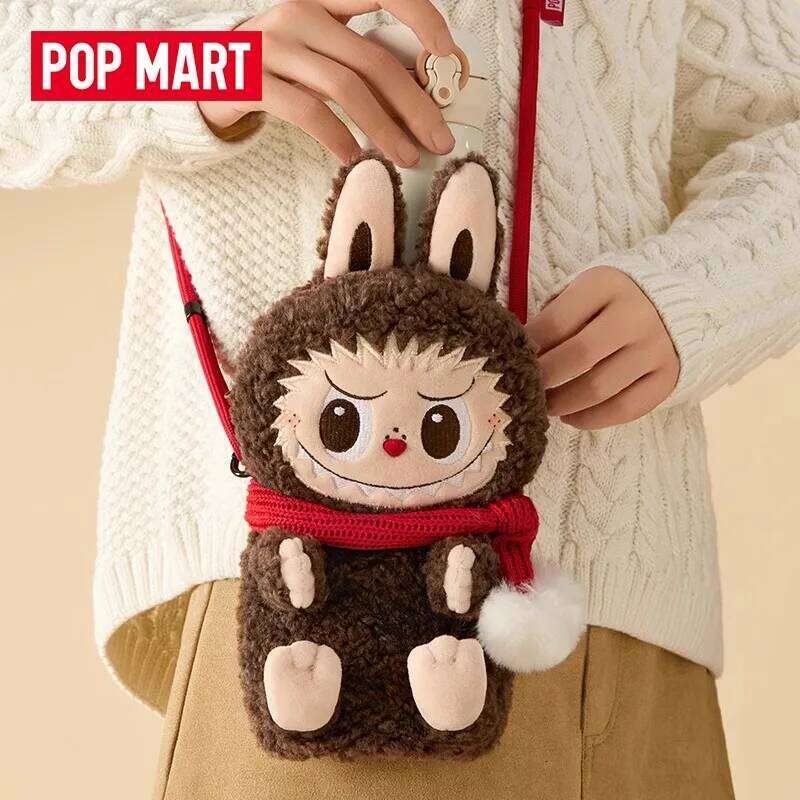Genuine Popmart The Monsters Classic Series Labubu Doll Crossbody Surrounding Versatile Cute Bag Girls Practical Gift