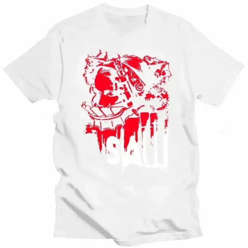 T Shirt Men Women Fashion Cotton T-shirt Vintage Clothes O-Neck Tees Horror Harajuku Tops 2025