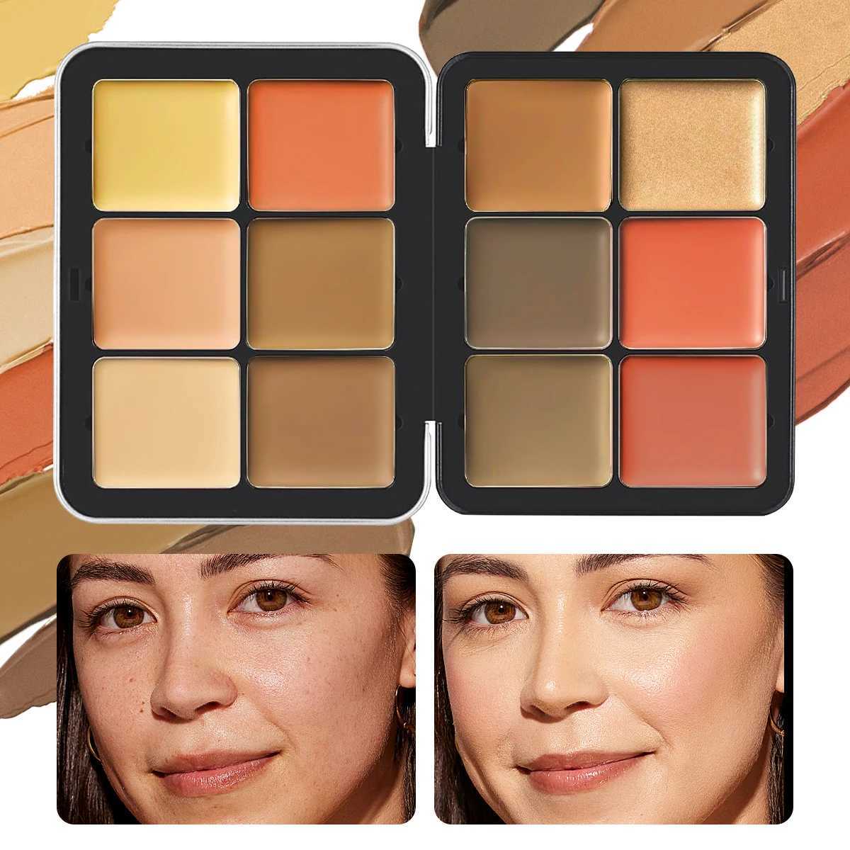 12-color concealer and blush palette Matte and highlight contour makeup rouge paletteXJ250618
