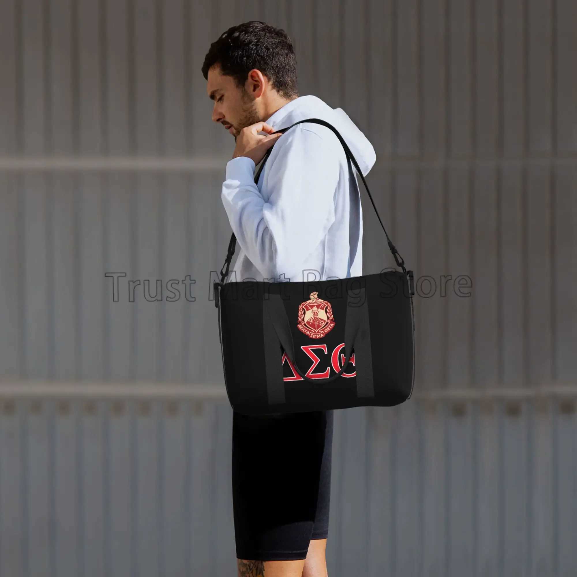 Custom Sorority Travel Duffel Bag Personalized Weekender Bag with Shoulder Strap Sports Gym Overnight Bags for Women W250618