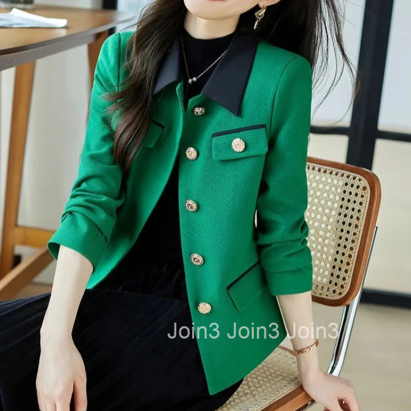 Slim Fit Solid Color Female Coat Korean Style Vintage New Products Youthful Lined Womens Jackets High Quality Harajuku Elegant
