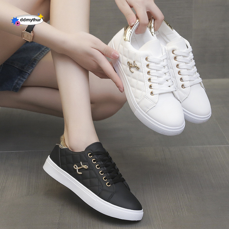 White Sneakers Fashion Women 2025 Spring Autumn New Women's Lightweight Simple Trendy Versatile Sports Casual Board Shoes ddmythur