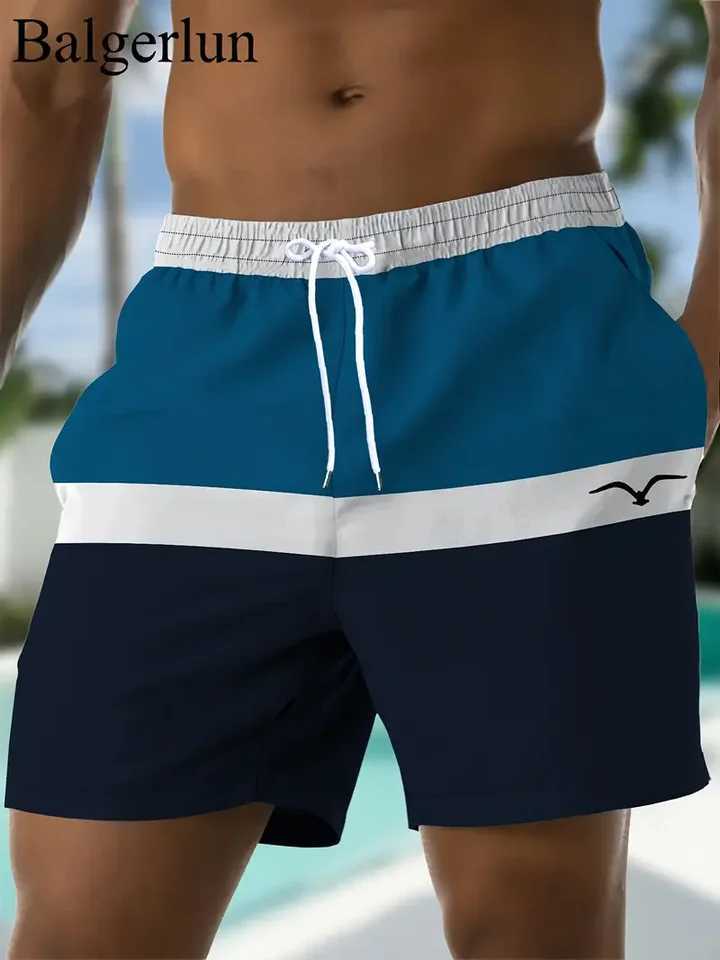 Mens Stripe Print Beach Shorts Casual Unisex Gym Fitness Mens Trousers Summer Women Shorts Sport Beach Shorts XJ250618