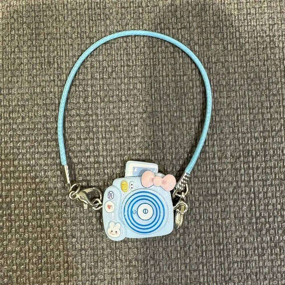 Labubu Bag Mini DIY Camera Dress Up Plush Toy For Cm Doll Hanging Neck Accessories Dollhouse Pendant