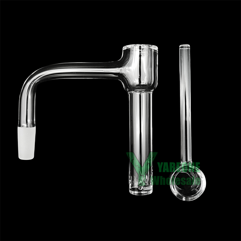 Terp Slurper Feeder Kit 3mm Sidewall Full Weld Beveled Edge Quartz Banger Nail XXL Slurp 20mmOD 85mm Tall with Terp Feeder Dish Replacement YAREONE Wholesale