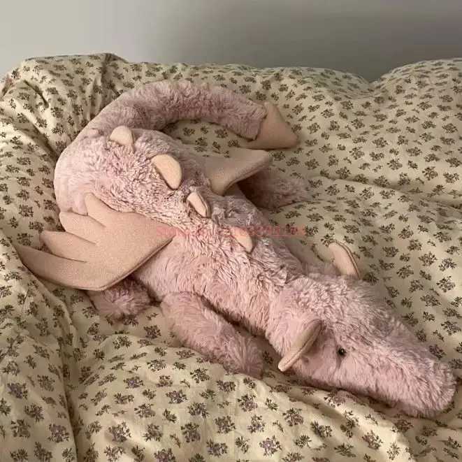 In Stock 50cm Jellscat Matcha Cherry Dragon Kaii Baby Doll Bedroom Pillow Cat And Dog Play With Plush Toys Pet Holiday Gift W250618