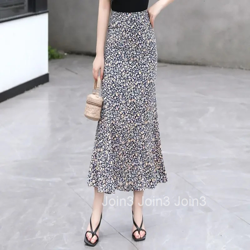 Maxi Wrap High Waist Woman Skirt Long Tight Chiffon Skirts for Women Summer 2025 Vintage Korean Style Harajuku Casual Y2k New In