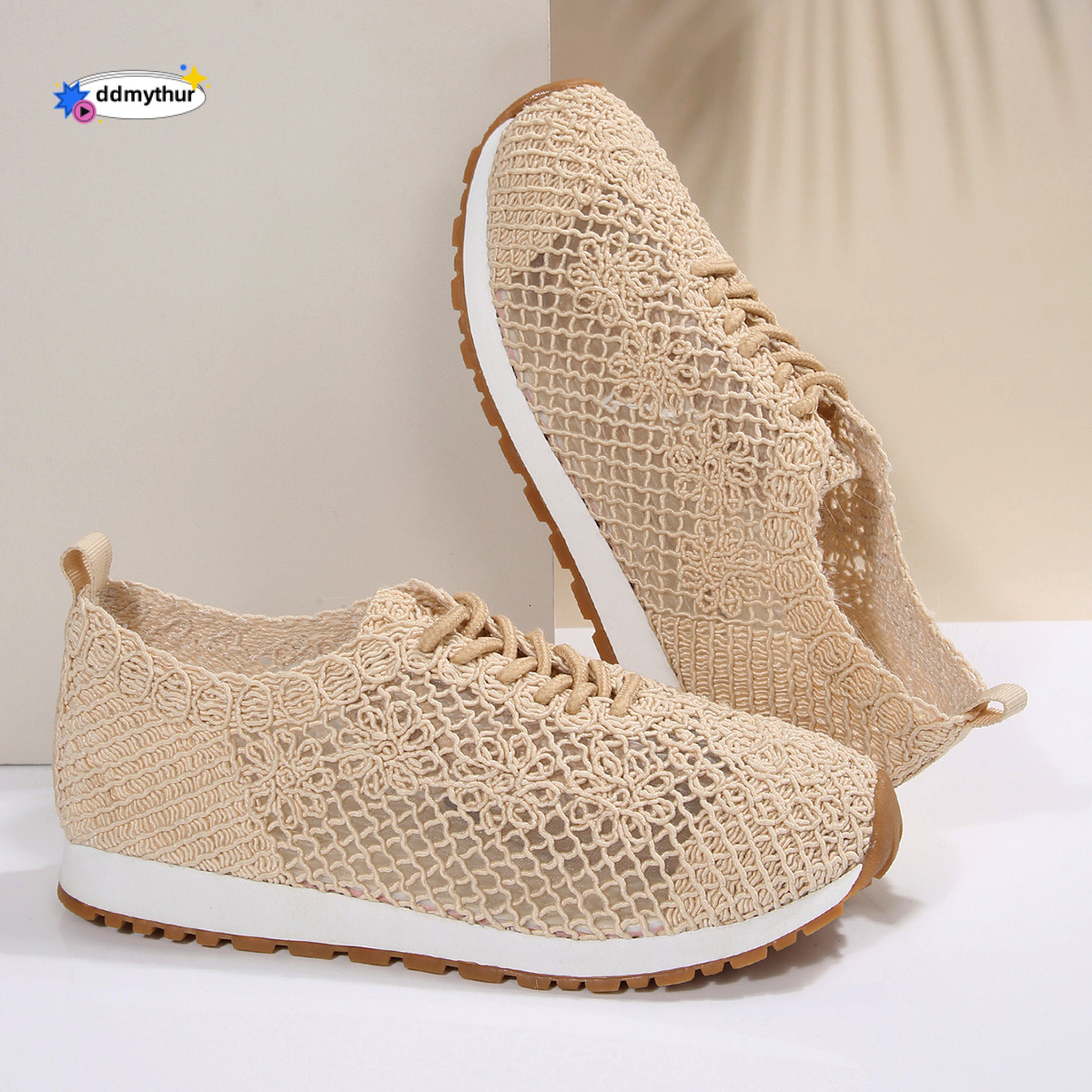 Plus Size 2024 Spring New Sequin Cloth Sports Casual Women's Shoes Shallow Mouth Flat Round Toe ddmythur