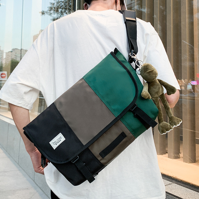High quality brand new high-quality free designer bag brand shoulder bag new Oxford fabric color blocking function crossbody large bag brand new free 