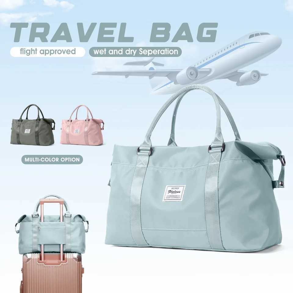 Fashion Travel Duffel Bag Lightweight Foldable ToteBag Carry On Luggage Bag Weekender Overnight Bag Travel Bag for Women and Men W250618