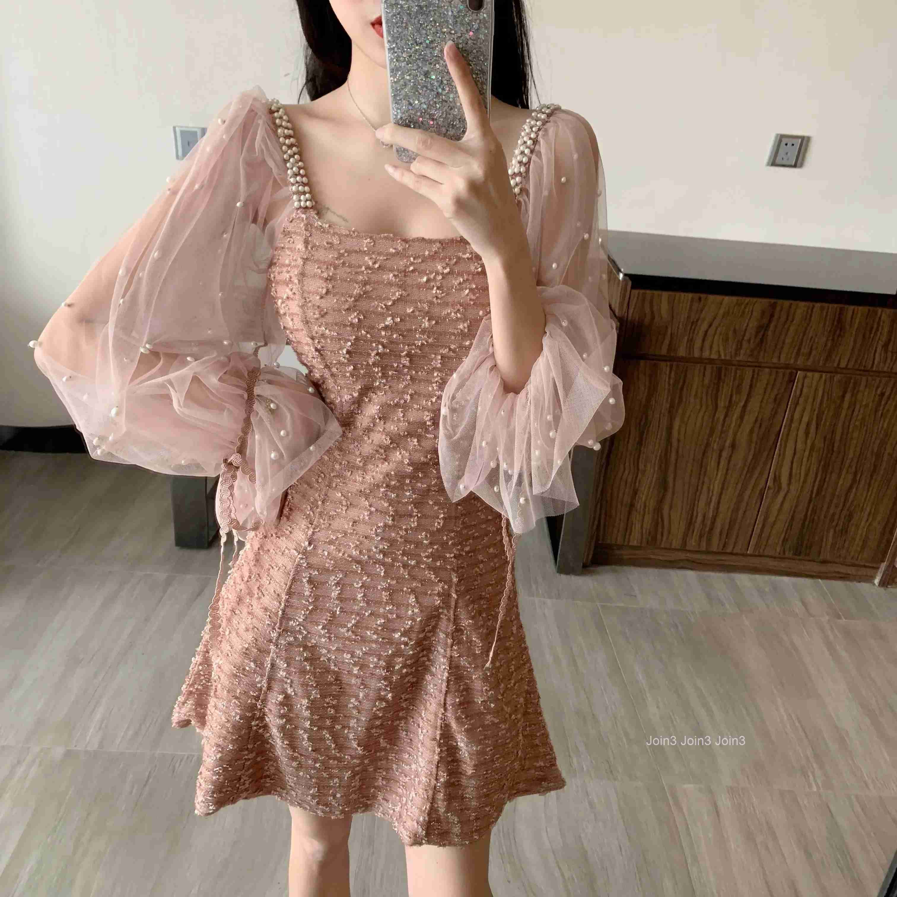 Female Dress Midi Sensual Sexy Spring Autumn Womens Long Sleeve Dresses Korean Style On Promotion X Outfits Hot Harajuku Xxl G