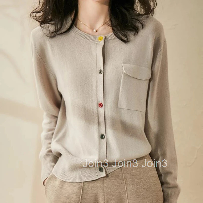 Slim Korean Style Solid Knitted Sweater Woman 2025 Trend Novelties in Fashion Long Sleeve Cardigan for Women Hot Clothing Sales