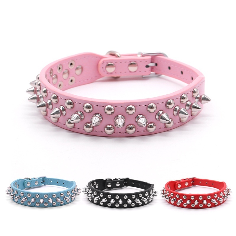 Designer Dog Collar PU Willow Pet Necklace Anti-Bite Neckband Anti-Escape Spiked Tactical Dog Neck Harness