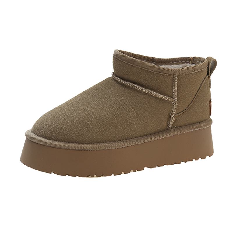 hot Free shipping designer Boots for woman winter cotton shoes keep warm anti slip Ankle Boots Fashion casual classic snow boots black brown