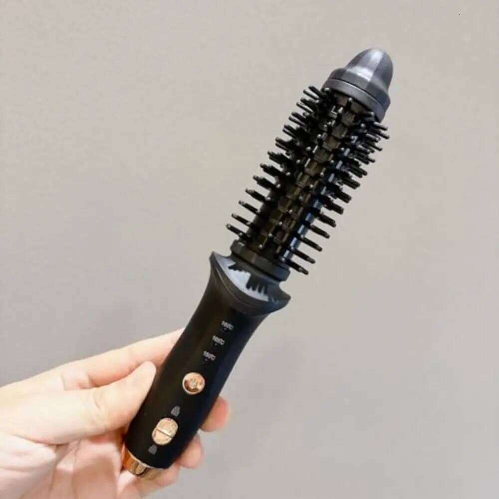 Portable Cordless Curling Iron 3 Temp Settings Automatic Straightener Anti-Scald Rechargeable Hair Brush for Travel