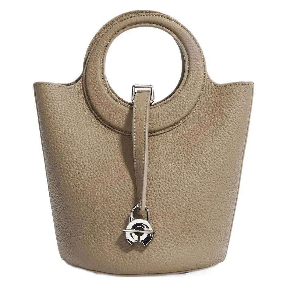 2025 Women's Handbag Bucket Bag Togo Genuine Leather Classic Designer Bags High Quality Summer Party Simple