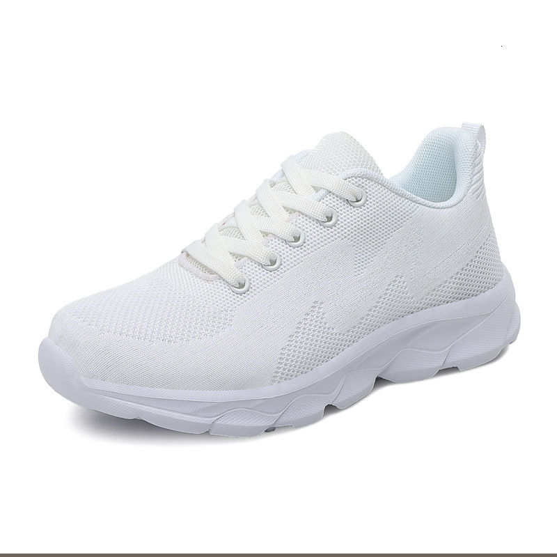 Casual Shoes Season New Flyknit Sports Black Soft Sole Casual Running Breathable Mesh Travel Shoes For Women Ddmysaturn