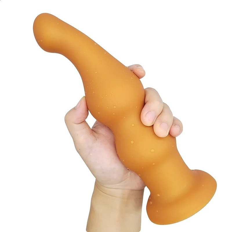 In-Depth Anal Plug Dilatior Anal Beads With Suction Cup Silicone Butt Plug Adult Toys Mens Sex Masturbator Plug Vagins Anal Toys 250617