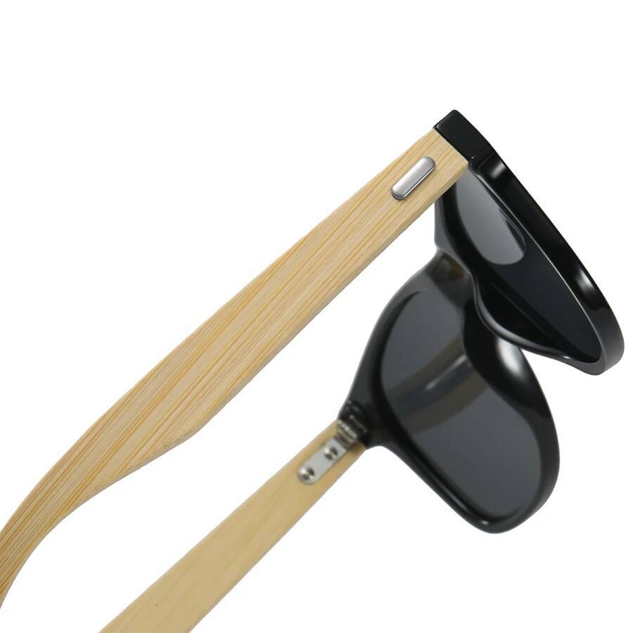 Fashion Bamboo Wood Vintage Square Sunglasses Men Women Brand Designer Sun Glasses Wooden Driving Fishing UV400 Eyewear