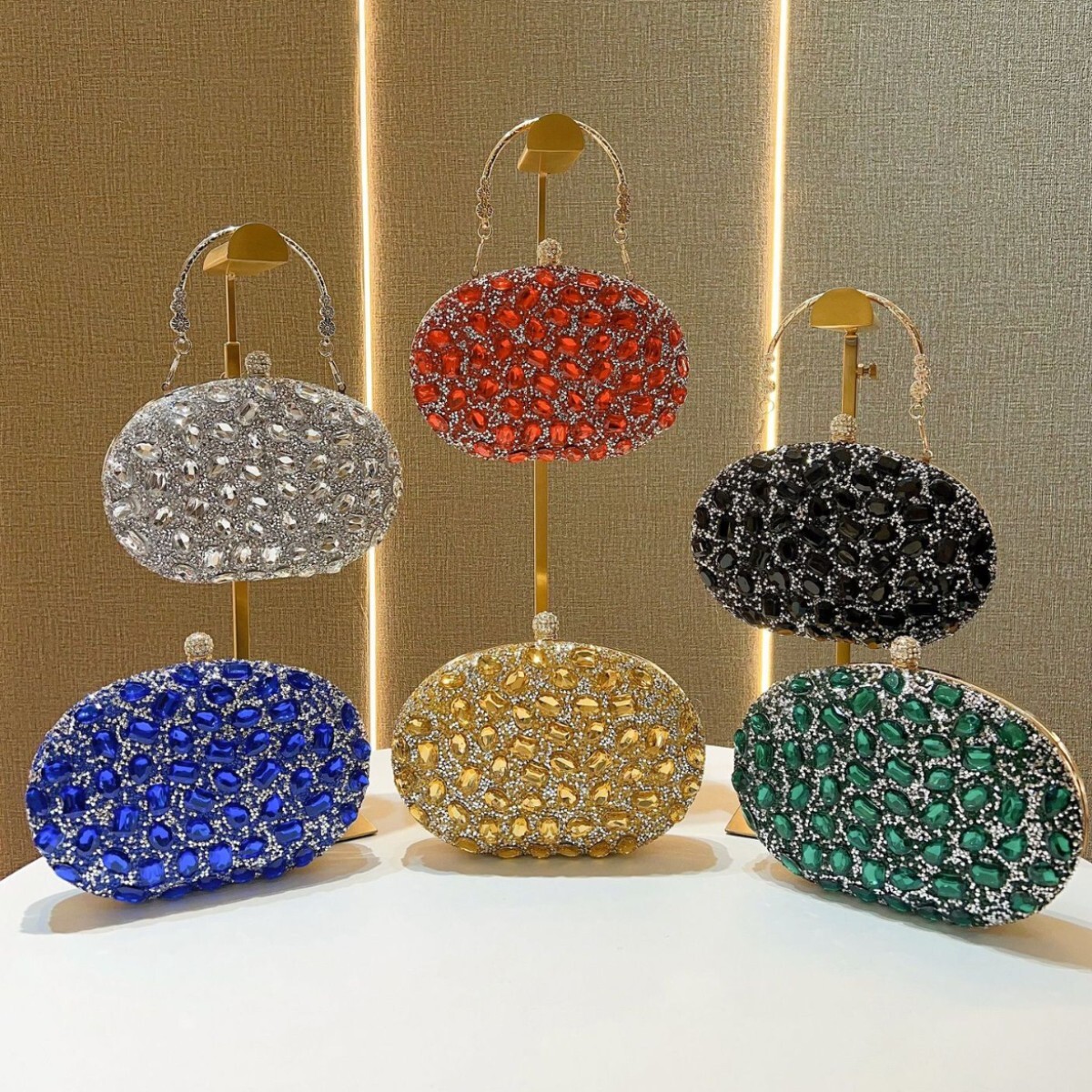 Free Shipping Designer's New Diamond Inlaid Evening Bag, Fashionable Banquet Women's Wallet, Luxury Bag, Handbag, Dress, Small Bag, All Diam