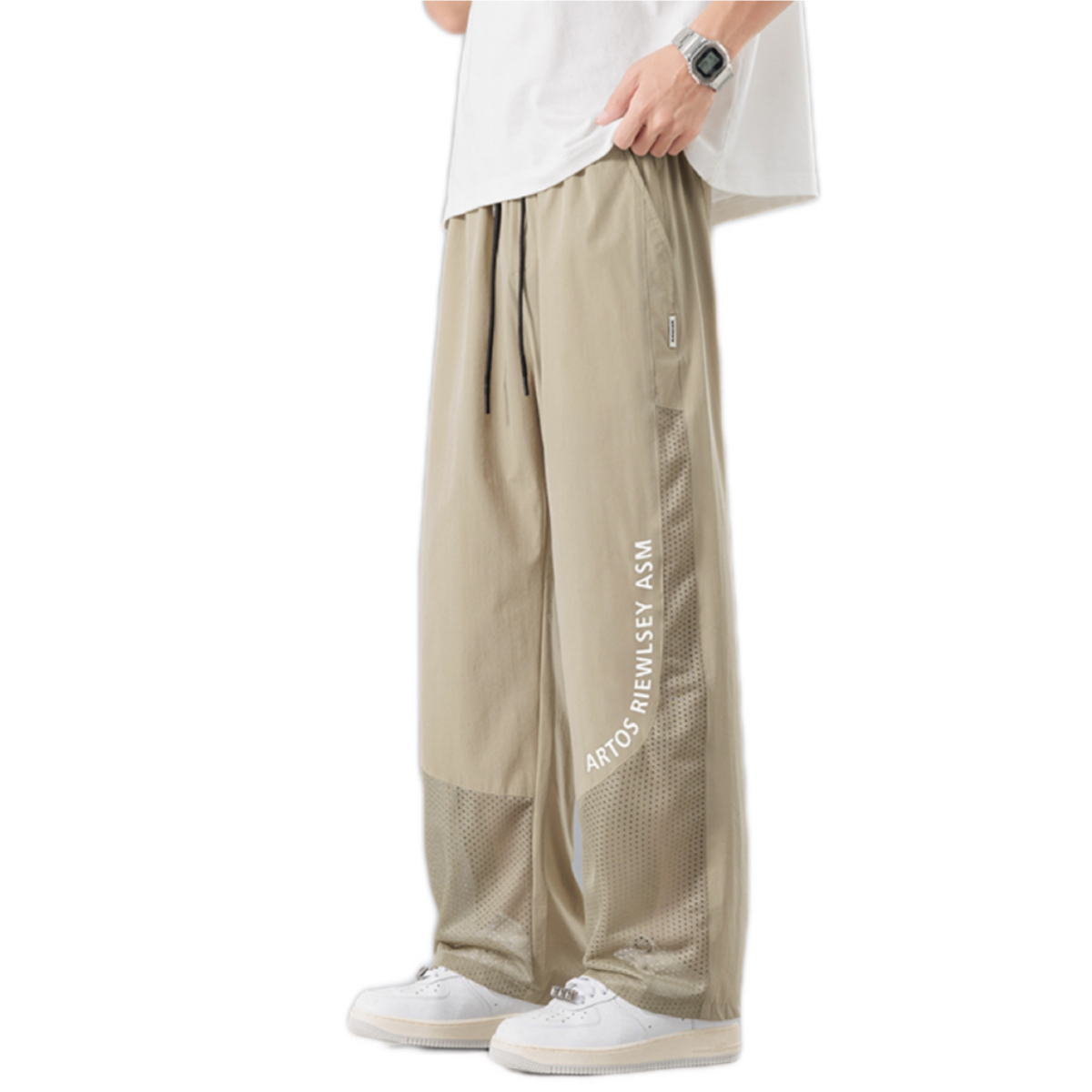 Designer Men's Summer Utility Pants - Loose Plus Size Teenagers' Ice Silk Thin Sports Casual Trousers (New Arrival)