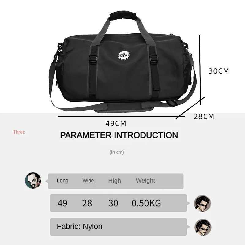 Customized luggage bag with printed large capacity travel handbag personalized sports bag DIY pattern W250618