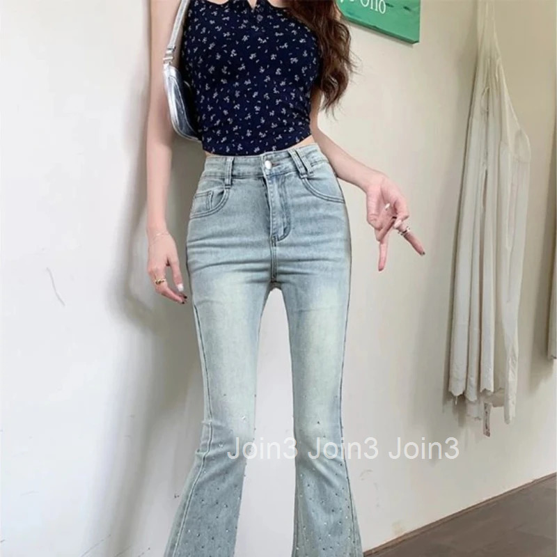 Woman Jeans Slim Fit High Waist Denim Pants for Women Wholesale Gyaru 90s Retro Fashion Casual 2000s Y2k Streetwear Emo Trousers