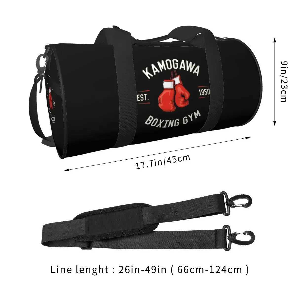 Gym Bag Boxing Kickboxing Sports Bag Large Capacity Men Oxford Pattern Handbag Graphic Training Fitness Bag W250618
