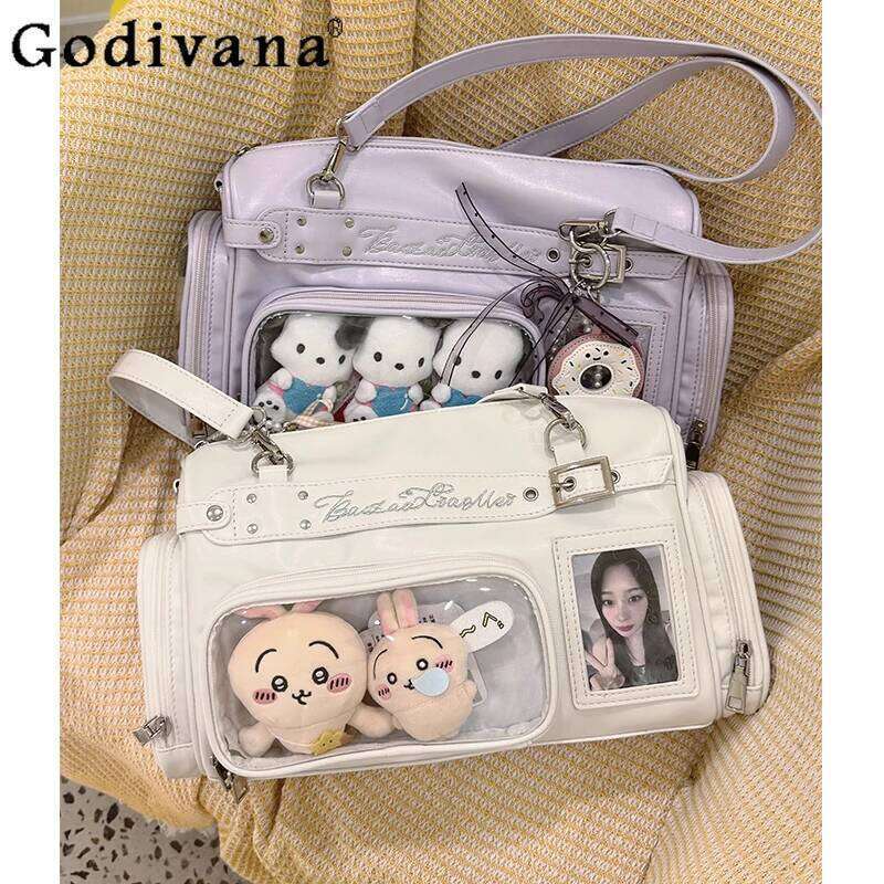 Original Lolita Two-Dimensional Transparent Ita-Bag Large-Capacity Versatile Casual Japanese Baby Boston Girl Shoulder Bag
