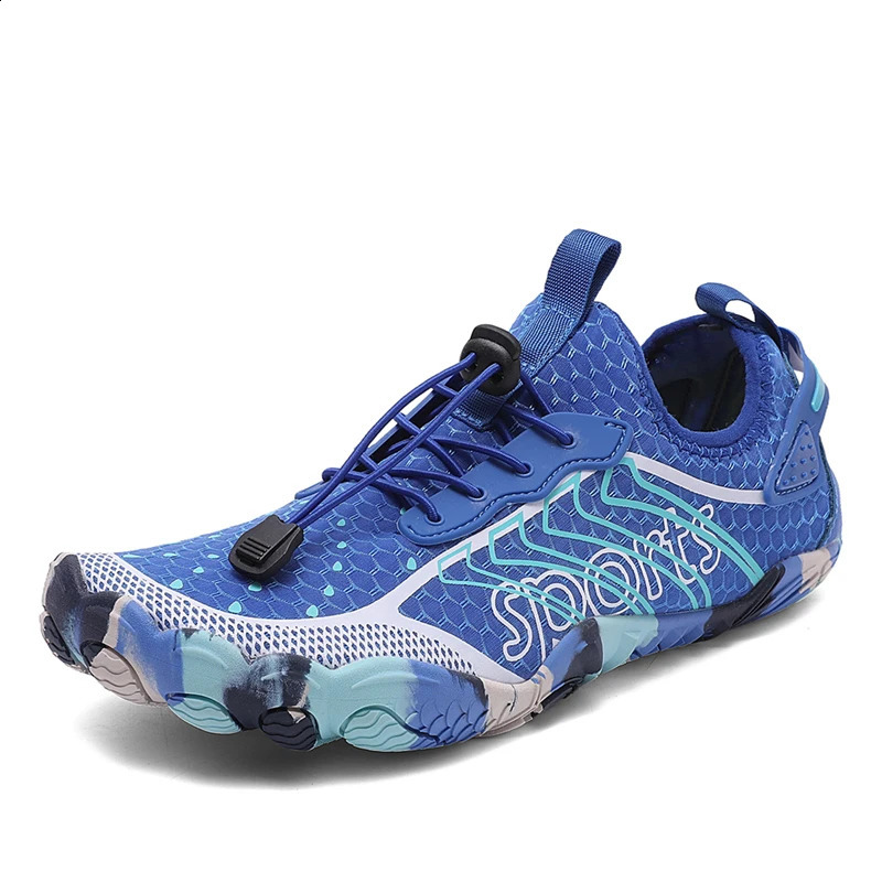 Women Men Aqua Shoes Summer Upstream Wading Water Sports Sneakers Unisex Five Fingers Swimming Surfing Footwear 250612