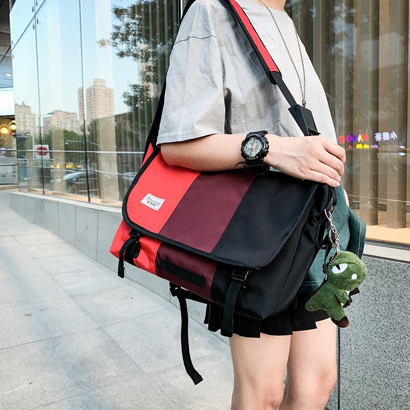 High quality brand new high-quality free designer bag brand shoulder bag new Oxford fabric color blocking function crossbody large bag brand new free 