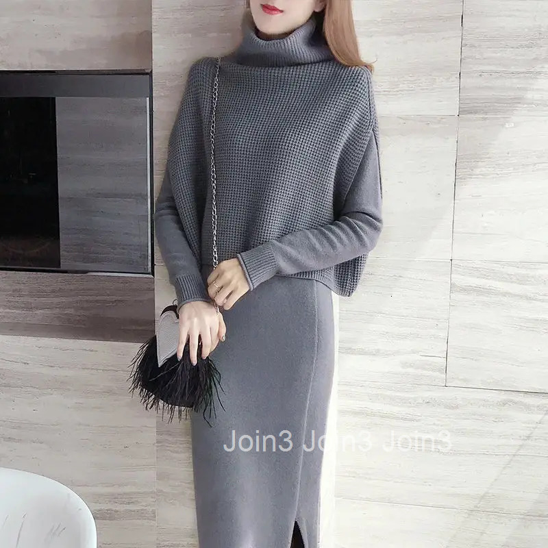 Grey Turtleneck Robe Clothing Crochet Long Purple Solid Female Dress Maxi Womens Dresses Black Evening Knit Sweat-shirt Trend E