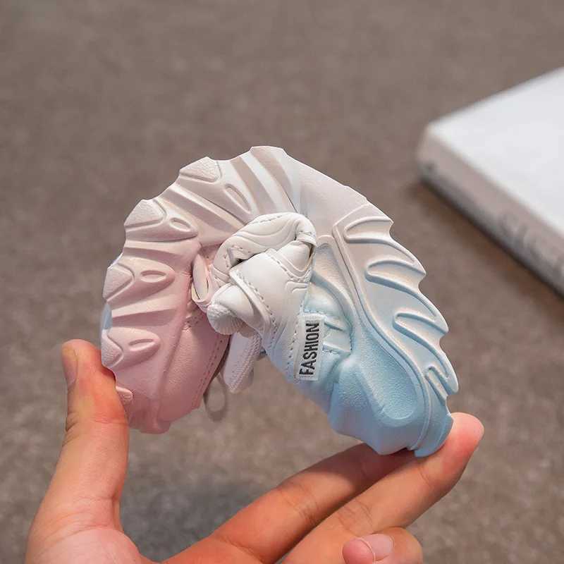 Children Shoes Girls Sneakers Fashion Gradient Leather Kids Sports Tennis Shoes for Girl White School Platform Sneaker Boy Shoes Z250618