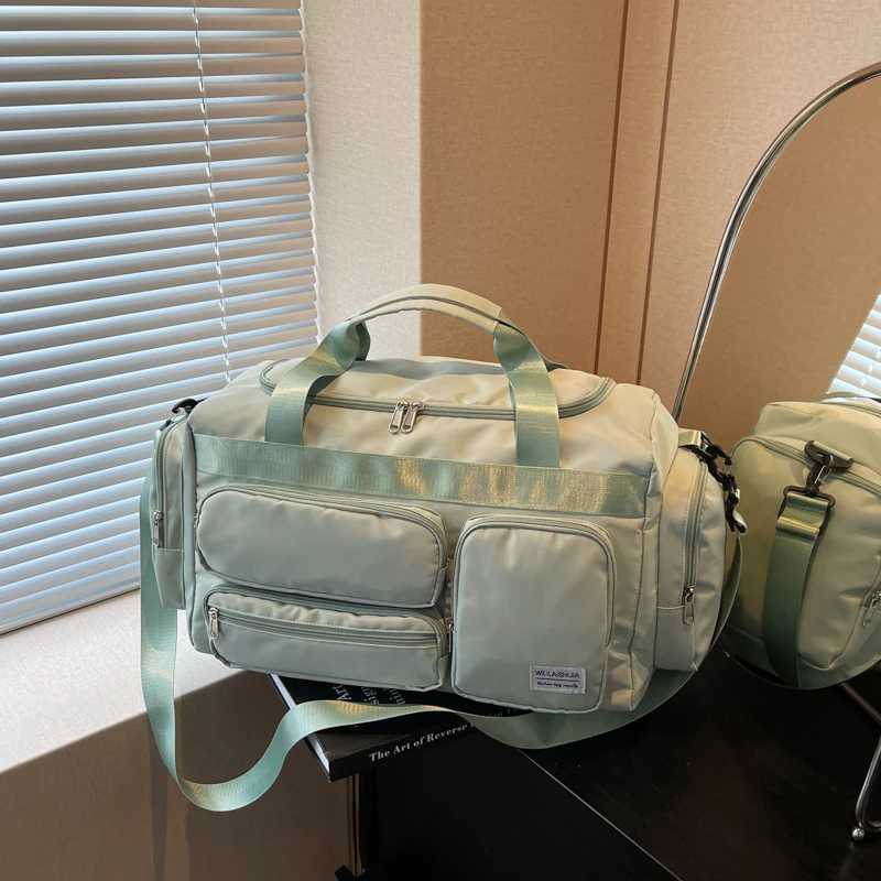 Travel Duffel Tote Bag with Dry Wet Separation Pocket Sports Gym Bag Crossbody Toiletry Bag for Women Waterproof Easy Carry on W250618