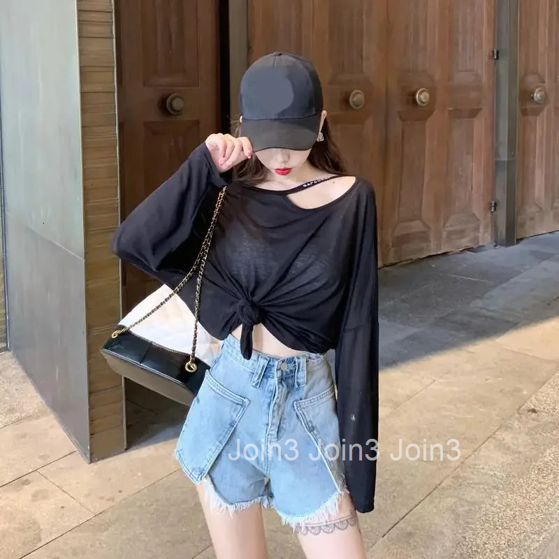With Sleeves Cotton Top Female Spring Autumn Womens Long Sleeve T-shirt Y2k Vintage One Pieces Emo Korean Reviews Clothes Style