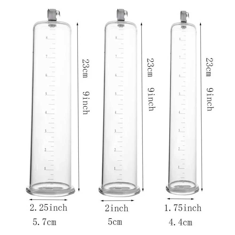 Penis Pump Cylinder Accessories Penis Enlargement Replacement Bottle for Dick Extender Enhancer Exerciser Trainer Sex Toys Men W250618