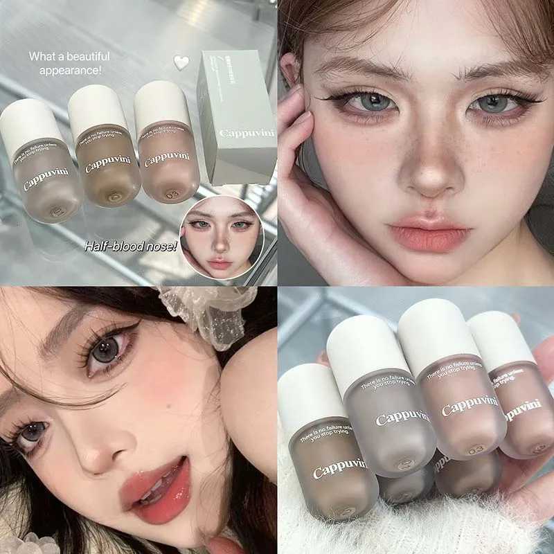 Grey Brown Facial Contour Shadow Cream Natural Nude Makeup Liquid Contouring Stick 3D Nose Shadow Brightening Bronzers Cosmetic XJ250618