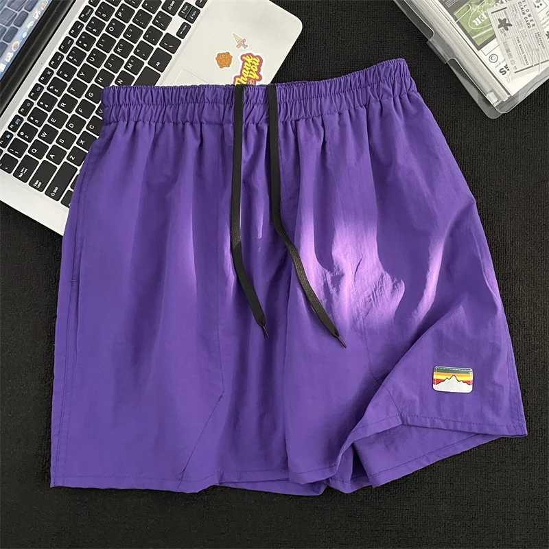 Summer Mens New Fashion Thin Solid Color Loose Ice Breathable Beach Pants Comfortable Vacation Sports Casual Daily Five Shorts XJ250618