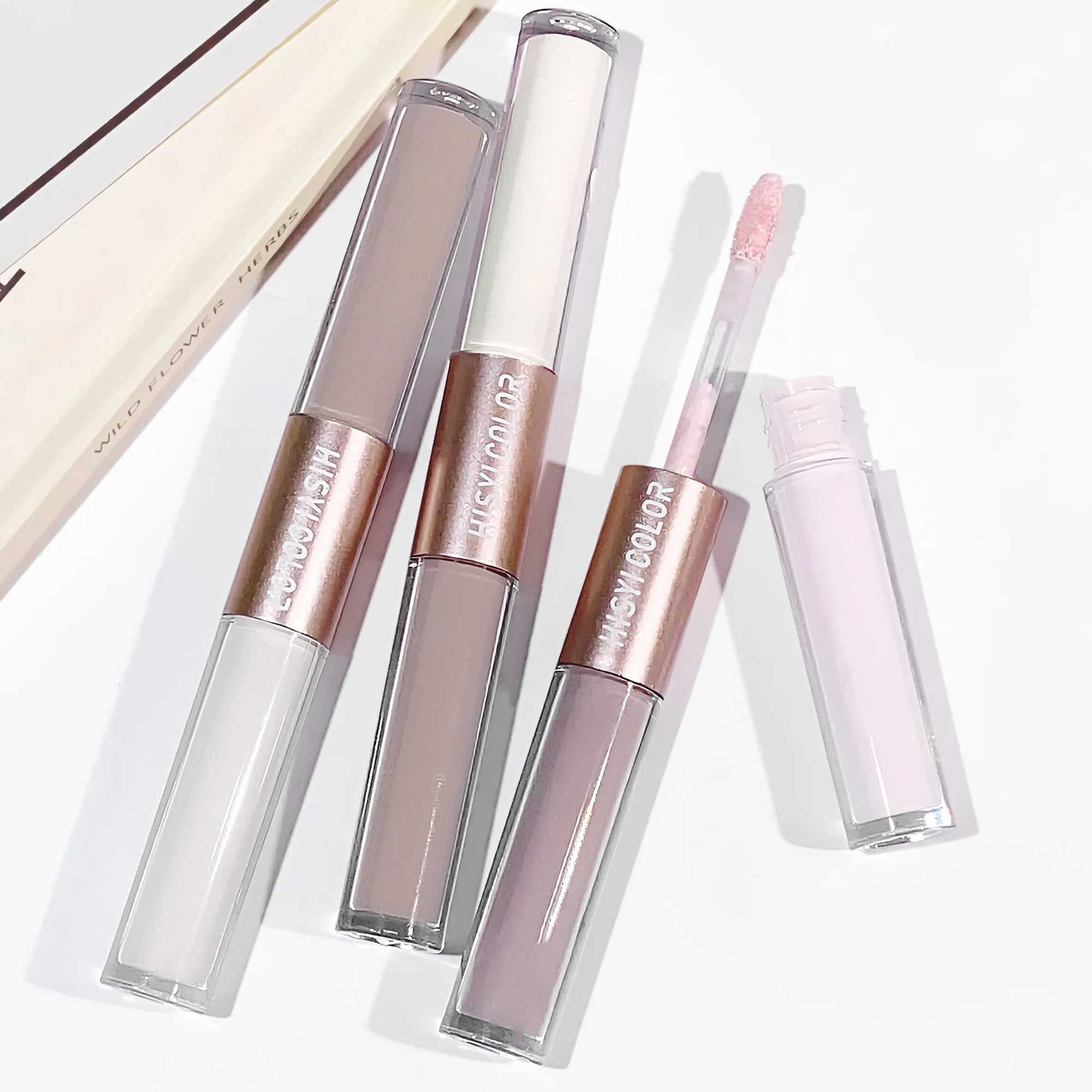 Dual-Ended Highlighter Stick Makeup Natural Glow Contour Sweat-Proof Easy to Blend XJ250618