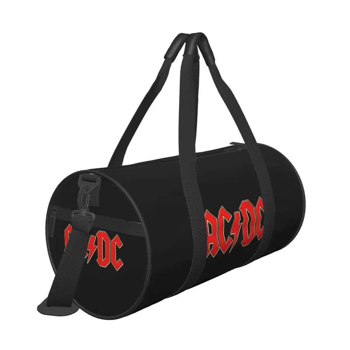 Ac Dc Rock Travel Bag Hip Hop Large Capacity Sport Bags Weekend Mens Design Gym Bag Swimming Colorful Fitness Bag W250618