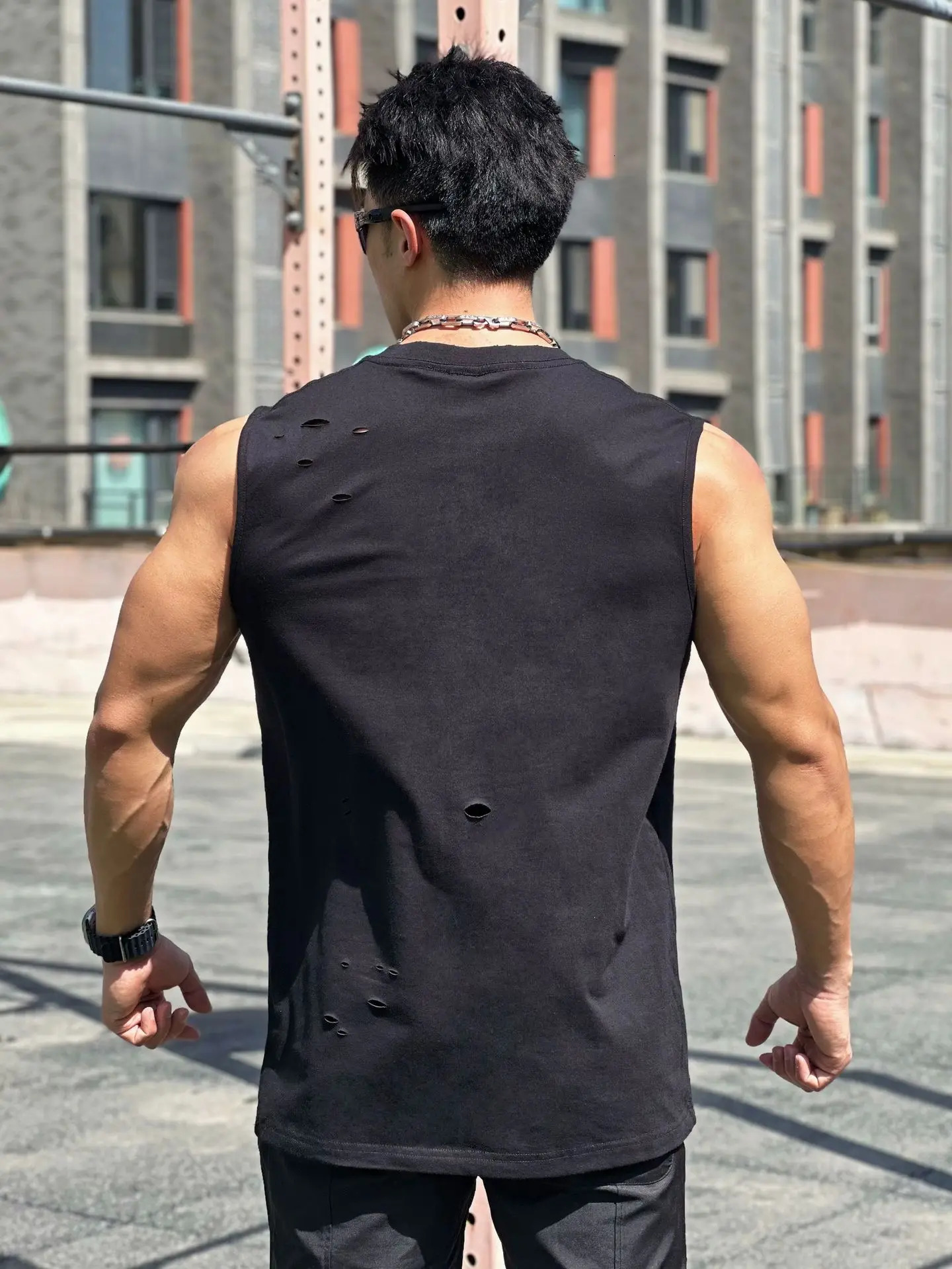 Men Summer style Gym muscle Tank top Sleeveless Shirt Male Breathable Fitness Sports Undershirt Running Vest 250618