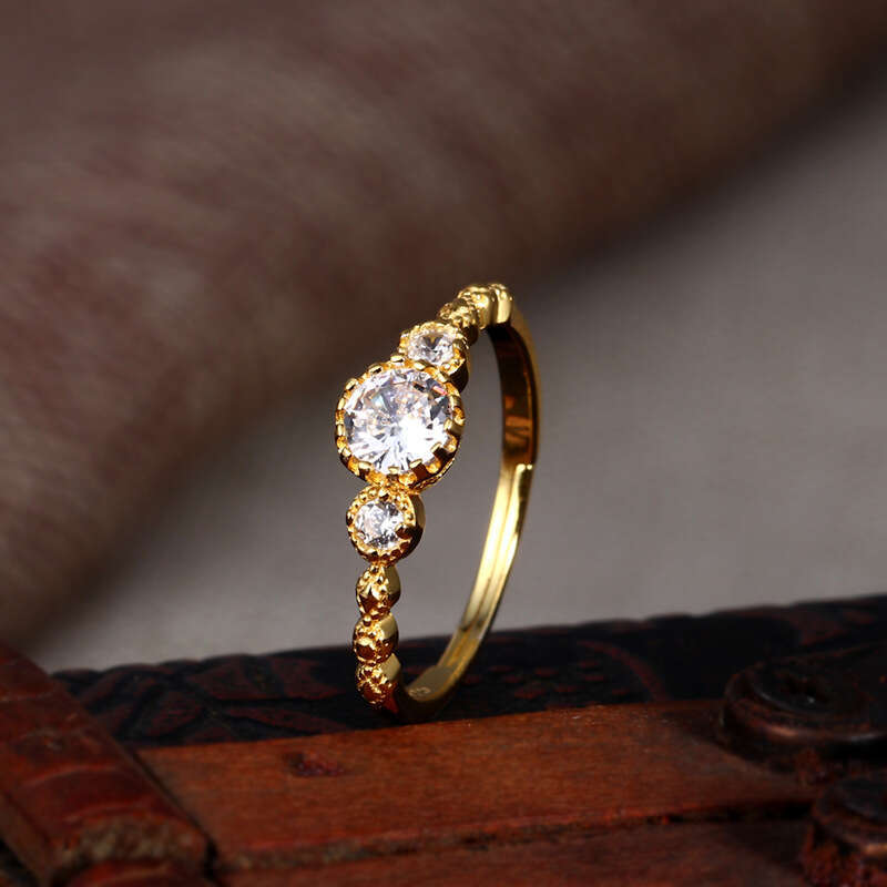 Light Luxury Jewelry Lace Hollow Women's Pastoral Fresh Ring