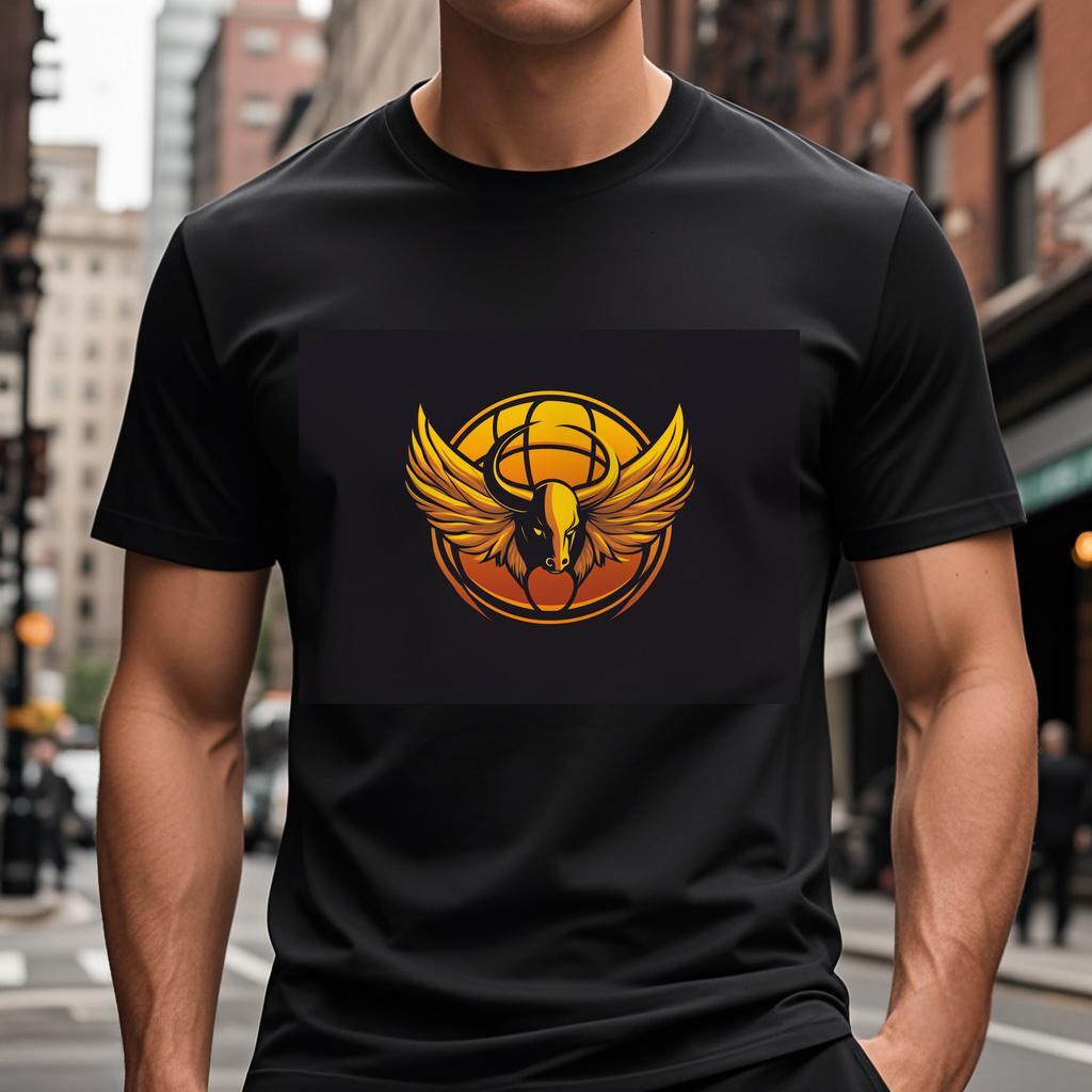 Ddmytiger T Shirt With An Image Of A Basketball Ball And Wings Round Collar S XL Jogging Suit