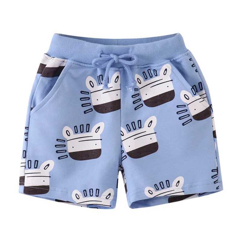 Jumping Meters 2-7T Summer Boys Shorts Animals Print Drstring Baby Boys Girls Short Pants Animals Childrens Kids TrousersC250617